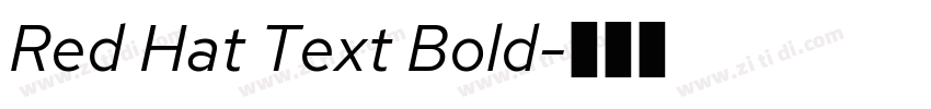 Red Hat Text Bold字体转换